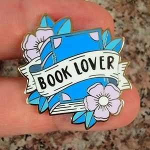 *2 for $13* Floral Book Lover Hard Enamel Pin